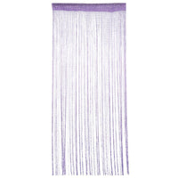 Monochrome Flat Silver Linear Door Curtain