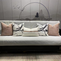 Simple Tea Room Throw Pillow Cover Linen