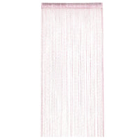 Monochrome Flat Silver Linear Door Curtain