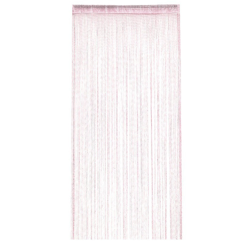 Monochrome Flat Silver Linear Door Curtain