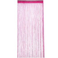 Monochrome Flat Silver Linear Door Curtain