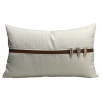 Simple Tea Room Throw Pillow Cover Linen