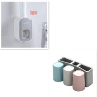 Wall Mounted Automatic Toothpaste Holder Bathroom Accessories Set Dispenser